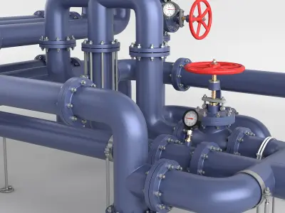 Pipe Assembly Pack  3D model purchase