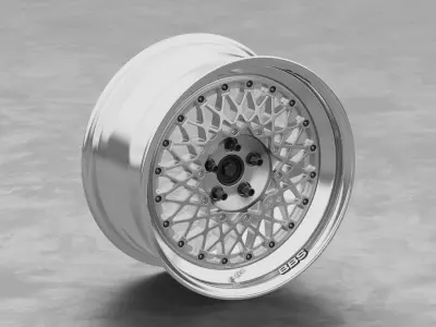 BBS E48 Wheel 3D Model 3D model