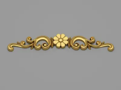 Classic Carved 009 3D model