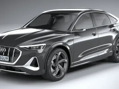Audi e-tron S sportback 2021 3D model