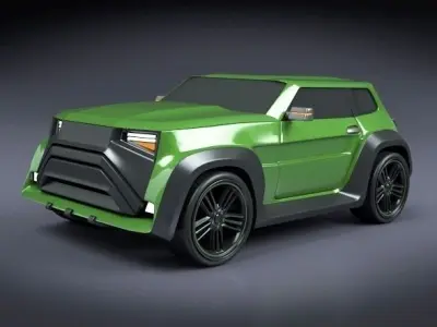 Robust city concept car 3D model