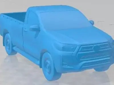Toyota Hilux Regular Cab 2021 Printable Car 3D print model