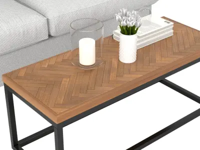 Living C - Fig Tree and Tulips Low-poly 3D model