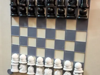 chess fridge magnet print in place No Supports 3D print model