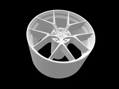 Bugatti Veyron oem scalable and printable rims 3D print model
