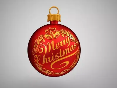 Christmas Ball 3D print model 2
