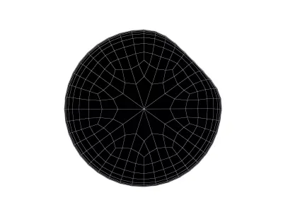 Circle Sticker v2 002 Low-poly 3D model