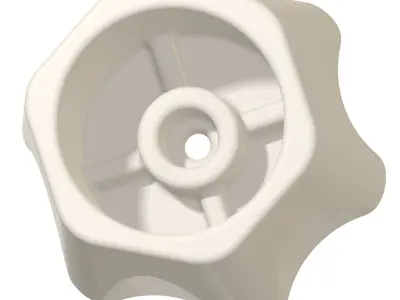 Faucet Plastic Knob 3D print model