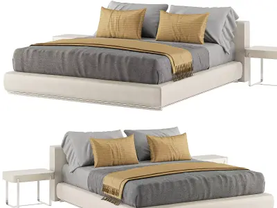 Flexform Groundpiece Bett 3D model