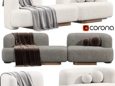 POP SOFA Delcourt Collection by kookudesign 3D model