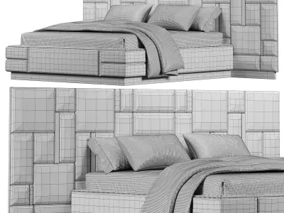 BELOVED Bed By Visionnaire 3D model