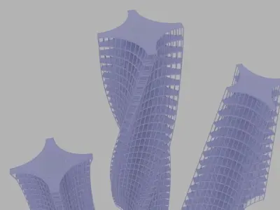 stories building Free low-poly 3D model