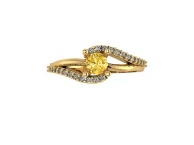 Dress Ring or Engagement Ring  3D print model