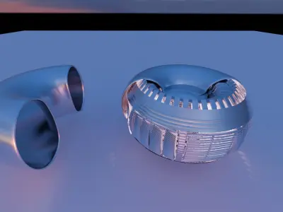 Nuclear fusion reactor 3D model