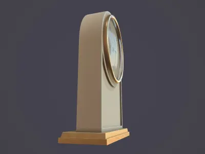 Animated Mantle Clock 3D model