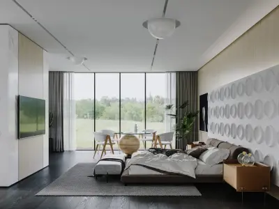 Modern Style Interior 02 3D model