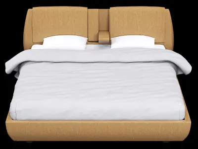 modern bed 2 3D model