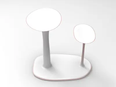 Pusto Children Desk Set Low-poly 3D model