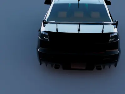 High-Poly Mitsubishi Lancer EVO X Tuning 3D model 3D model