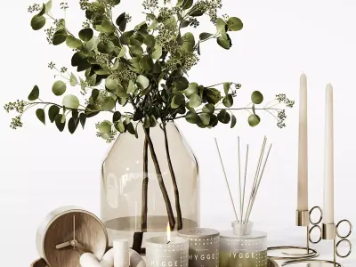 Decorative set 3 3D model