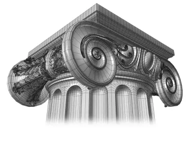 Ionic order - COLUMN 3D model