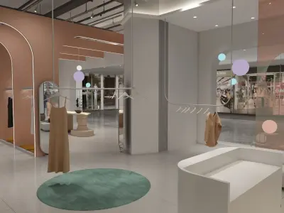 Clothing Shop 3 3D model