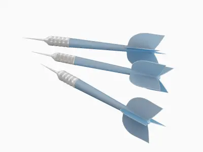 Dart 05 Low-poly 3D model