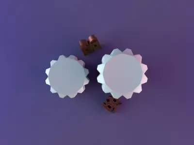 Patterned cylindrical candle 3D print model