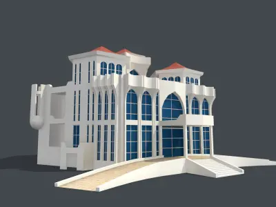 Haunted Al Qasimi Palace 3D Low-poly 3D model