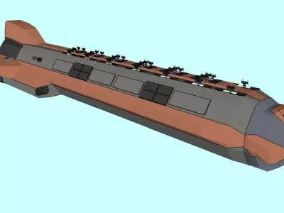 SC Aurora - Space cruiser class Free 3D print model