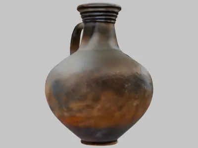 Medieval Ceramic Antique Vase Jar  Low-poly 3D model