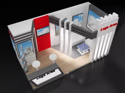 Booth Exhibition Stand a251a 3D model