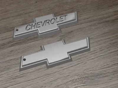 Chevrolet logo keychain 3D print model 3D print model 3D print model