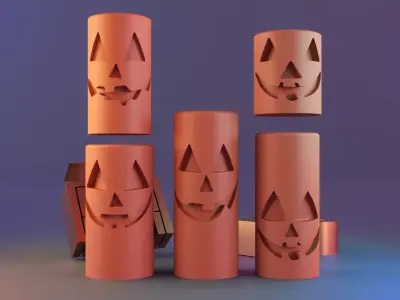Halloween candle molds 3D print model