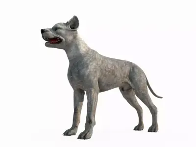 Mammalian hunting dog 3D model