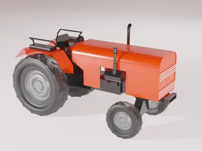 Tractor - Indian Tractor 3D model