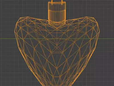 Elegant Modern Christmas Ornaments Collection Low-poly 3D model