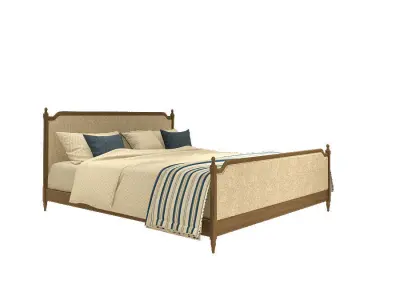 RH - VIENNE UPHOLSTERED BED 3D model
