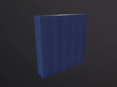 Metal Locker 3D Model Low-poly 3D model