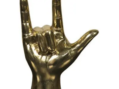 Brass I Love You  Figurine 3D model