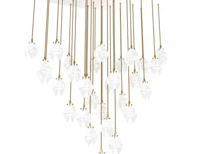 Haberdashery BLOOM SMALL ELLIPSE pendant light 3D model