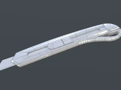 box cutter 001 Low-poly 3D model