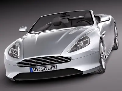 Aston Martin Virage Volante 2012 3D Model 3D model