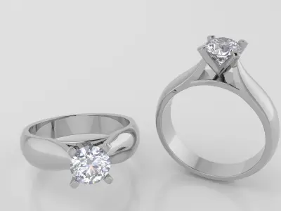 Round 0-75-CT Quarter Round Profile Shank Width 4mm 3D print model