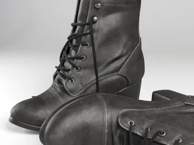 Female boots Diesel 3D model