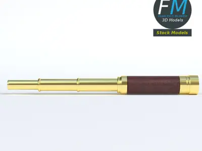 Spyglass telescope 3D model