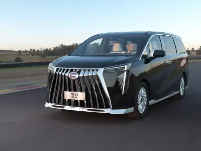 2023 GAC Trumpchi M8 Master Edition with interior Low-poly 3D model