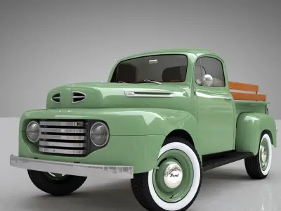F-1 PICKUP 1948 3D model