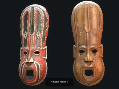 African tribal mask collection 2