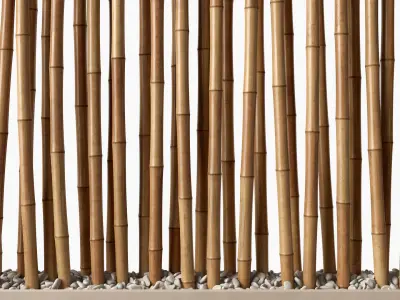 Bamboo decor n18a 3D model